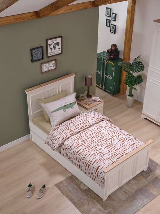 Hanah Home Monte Toddler Cama Extraíble Crema y Roble Hanah Home Monte Toddler Cama Extraíble Crema y Roble